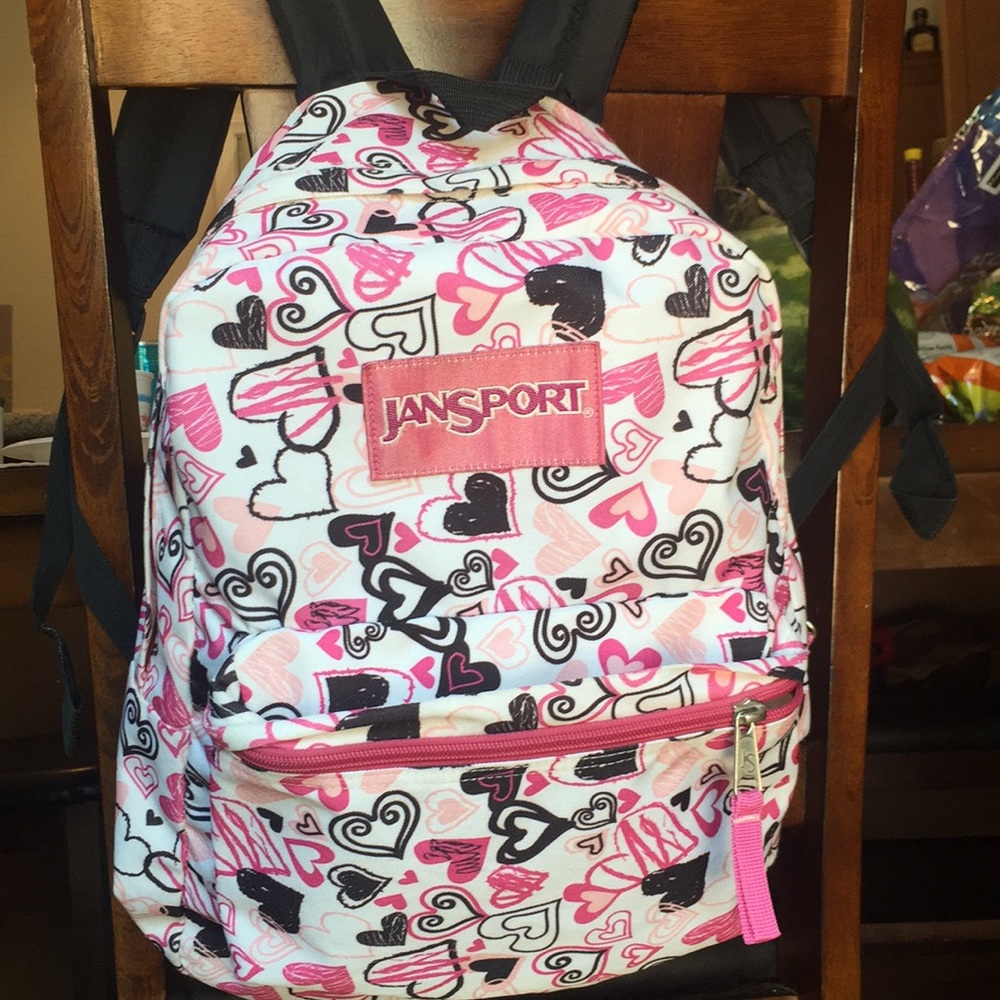 Pink Jansport backpack